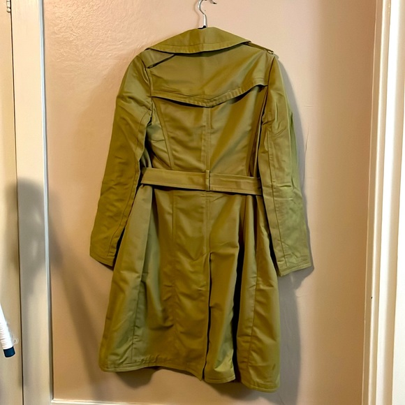 Express Design Studio Tan Double Breasted Belted Trench Coach XS - Picture 11 of 16